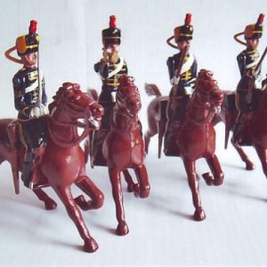 Britains set # 8811 The 4th Queens Own Hussars.