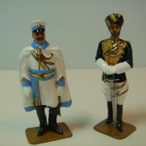 Indian army painted  in gloss Officer on right from bits from the spares box