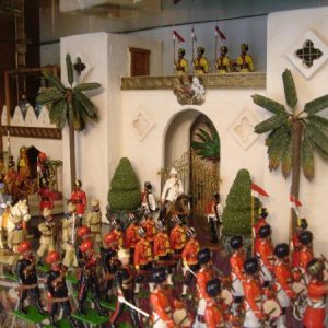 A couple of shots of my Delhi Durbar  display,I made the building backdrop and a lot of figures are painted by me but there are a lot of Britain's too