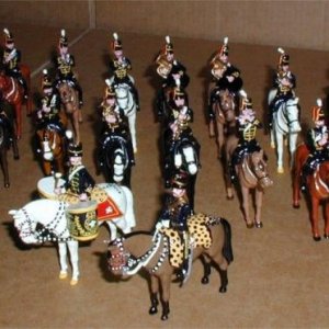 10th Hussars Mounted Band (thanks Bernard for noting the 10th instead of 7th hussars)