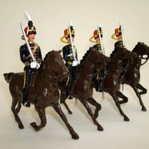 10th Royal Hussars Prince Of Wales's Own. These were originally Old Britains set # 2075  7th Queens Own Hussars, but another piece of superb painting 