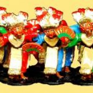 A bevy of Balinese Legong Dancers. These are part of my production range for Golden Chersonese Miniatures.