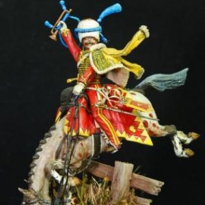 Napoleonic French 9th Hussar Trumpeter