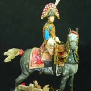 Napoleonic French Grenadiers au Cheval Mtd Trumpeter