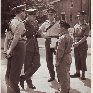 Taken at Munster Germany the smart looking guy on the right was our (A) Squadron Sergeant Major Duff Cooper, sadly no longer with us. It was a real pl