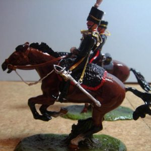 Re vamped RHA team from unknown figures this officers horse looks like an Airfix horse cast in metal