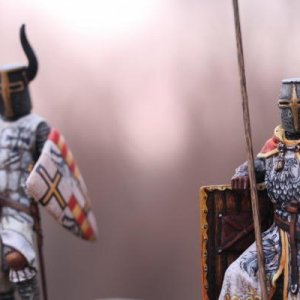 German Crusader Knight with Spear & Shield (NEVSKAYA MINIATURA Studio)