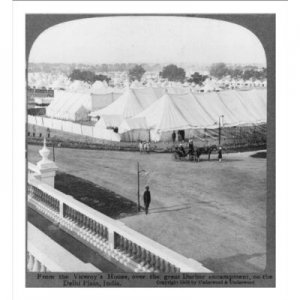 From the Viceroy's House, over the great Durbar encampment, on the Delhi Plain, India. 1903