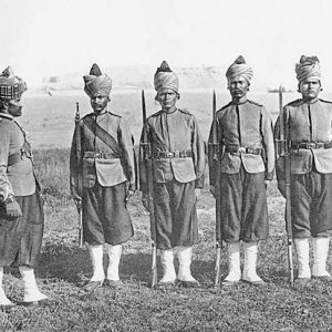 24th (The Duchess of Connaught's Own) Regiment of Bombay Infantry
Fred Bremner,  ~1895
[This and other photographs are from Fred Bremner's Types of th