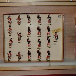 Set no. 2109 --  Highland Pipe Band of the Black Watch.  A 20 piece Band that was produced 1956-1965.