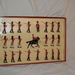 Britains display  set 1323 -- combining the Royal Fusiliers, Seaforth Highlanders and the Royal Sussex Regiment.