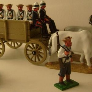 ZULU WAR   NAVAL  BRIGADE WITH WAGON