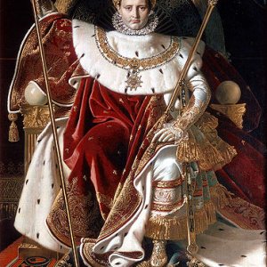 370px Ingres, Napoleon on his Imperial throne