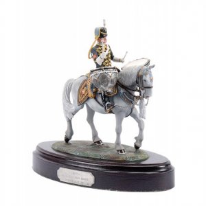 Chas Stadden # 165. This is the Queens Own Hussars Drum Horse & my old regiment. Chas Mounted models are cast in high grade Pewter & Hallmarked Buckin