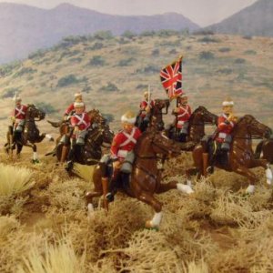 ZULU WAR    IST KINGS DRAGOON GUARDS CHARGE