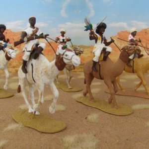 TROPHY   EGYPT and THE SUDAN   GROUP OF WARRIORS ON CAMELS