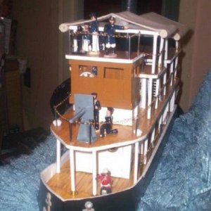 Gunboat based on the San Pablo design, but with a paddle wheel........