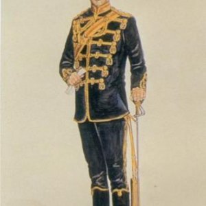 Lieutenant, 4th Regiment of Cavalry, circa 1880-1890.
The 4th Regiment of Cavalry were an Eastern Ontario militia unit with headquarters at Prescott. 