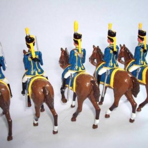 The Blue Hussars. Rear view.