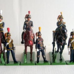 Hamleys Hussars. This is the set that Jeff kindly repaired for me. The problem with this set, is a bad design for the horses on the plates (did tell y