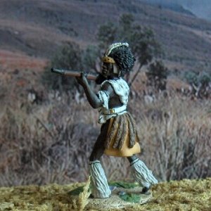 Set 20000 Osprey Art Series Zulu iNdluyengwe Regiment Staning Firing #1