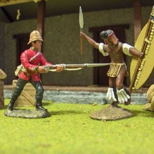 Set ZWH.2  24th Foot attacking Zulu Set 2 $36.00