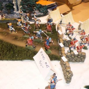 Jenkins figures, Build a Rama mat, Tempest miniatures wall sections