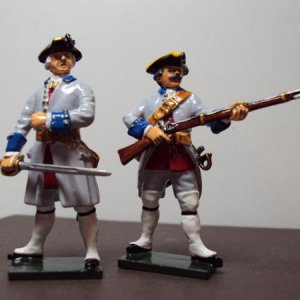 Tradition castings painted for a Forum member as De La Sarre regiment