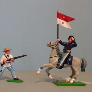 HA-3 American Civil War Hand to Hand - Georgia Infantryman overcomes a Mounted Union Guidon Bearer