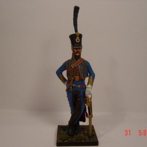 90mm Captain of the 5th Hussars sculpted by Bruno Leibowitz of Metal Modeles