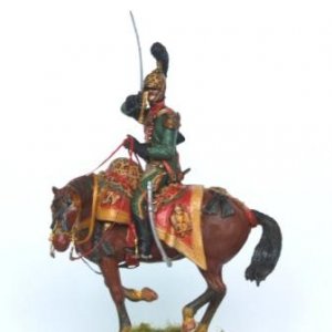 Major Claude Louis Jolly of 6th Lancers, Napoleonic Army, Historex Figure conversion