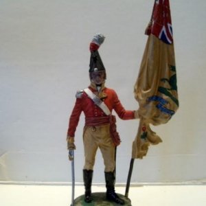 Chas Stadden # 24. Regimental Colour 3rd (East Kent) Regiment The Buffs -1811. This was the first issue of this model showing the Ensign with only one