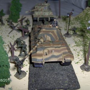 The German Tiger and King Tiger turret's move extremely slow