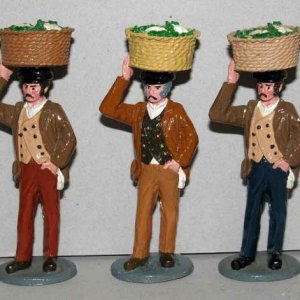 PORTER WITH A BASKET: different variations