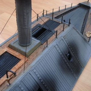 DSC05398.CSS.TENNESSEE, Confederate Ironclad
port view from the front looking down towards the rear deck, upper deck interior access hatch and boiler 