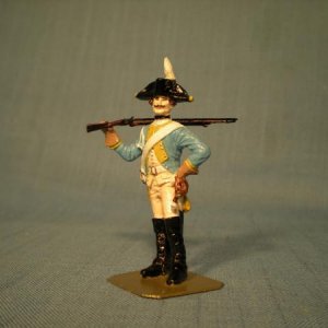 This is another example of the Vallance dragoon casting, painted as a dragoon from the von Platen Regiment (Rgt 11).