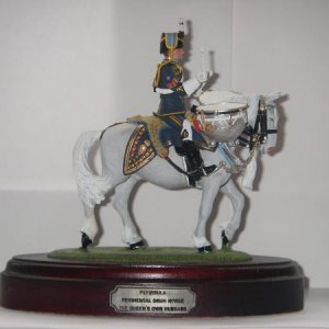 Regimental Drum Horse The Queen's Own Hussars - Repaired and painted by K. Darby