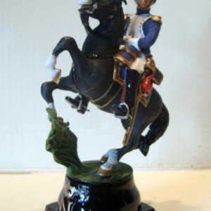 Chas Stadden. Napoleonic Knight piece from the Waterloo Chess set on original base. This model is rare could only be got if you had the Chess set.