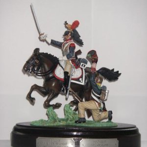 Soldat Premier Regiment Cuirassilier et Voltigeur circa 1815. Painter - Denise Stadden