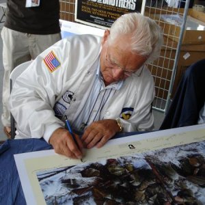 Don Marlakey signing a print for my collection