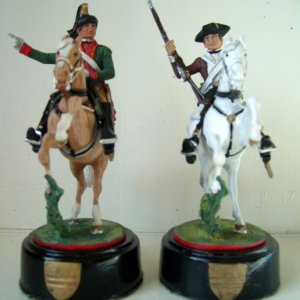 Chas Stadden American Revolutionary War The Army of The Continental Congress Chess pieces Knights: Captain Moylan's Light Dragoons & Trooper 2nd Conne