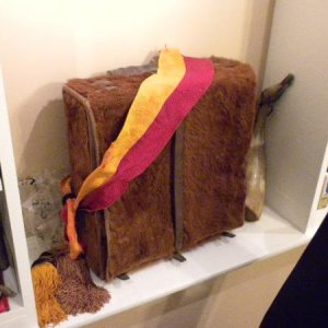 Early 19th Cent. Military cow skin backpack (French or Swiss)