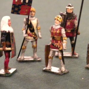 Knights, Royal Herald, and a Court Lady