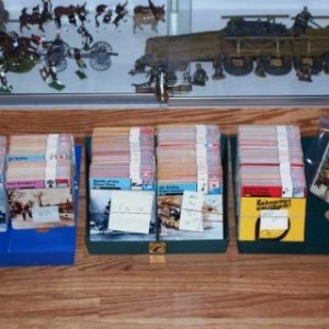 world war 2 cards in trays