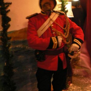 Dickins Fair 12/2010 Looking daper as a 2nd Life Guard forigen service with all accroutments including Staffordshire mug topped with Guinness, but of 