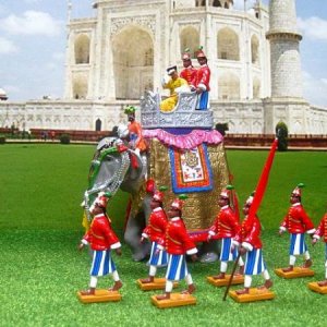 003 BG 142, Elephant of the Maharaja of Sikkim, BG 121, Soldiers of Sikkim