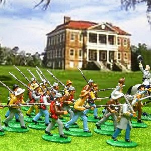 GY3-a 19 piece set of General Lee and the Texas Brigade at the Battle of the Wilderness