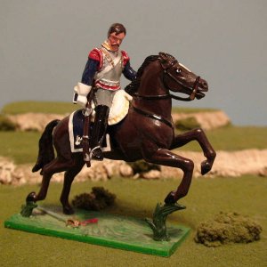 WA10 H - Wounded Trooper Mounted on Galloping Horse