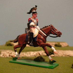 WA10 B - Chirassier - Mounted Trooper of the 9th Regiment Making Downward Sword Cut