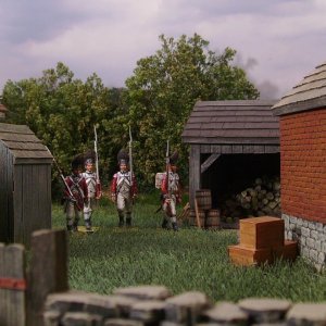 Searching for colonial militia supplies and contraband